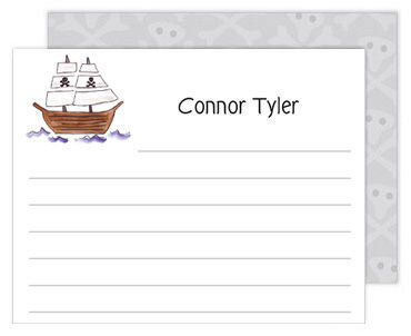 Ahoy Matey Flat Note Cards